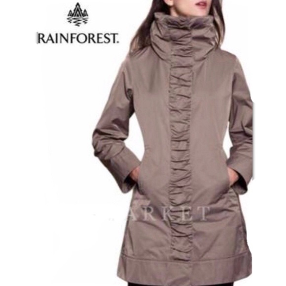 RAINFOREST Jackets & Blazers - Rainforest Packable Travel Trench Coat